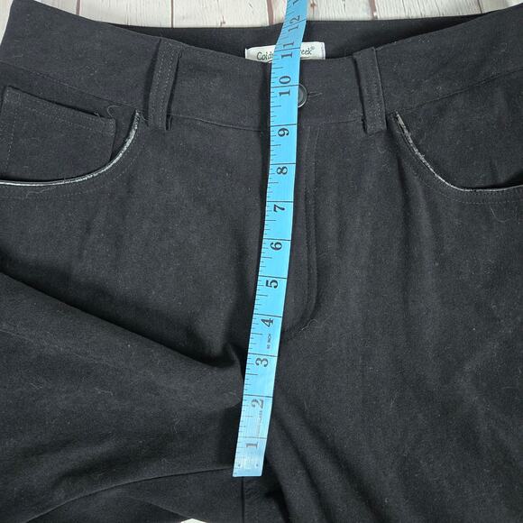 Coldwater‎ Creek Natural Waist Moleskin Bootcut Pants 8 Black NWT - Picture 9 of 14